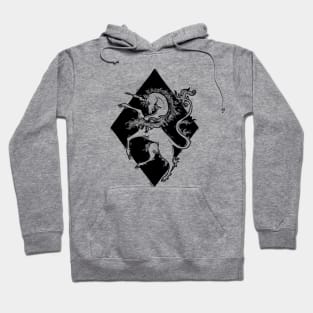 unicorn heraldry Hoodie